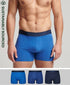 Superdry Boxer Multi Double Pack Blue